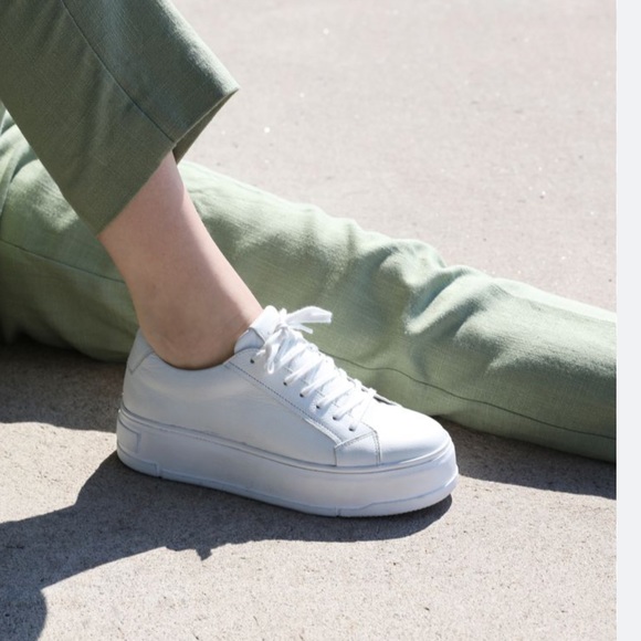 VAGABOND Judy platform Sneakers white leather size 10 $160 - Picture 2 of 16